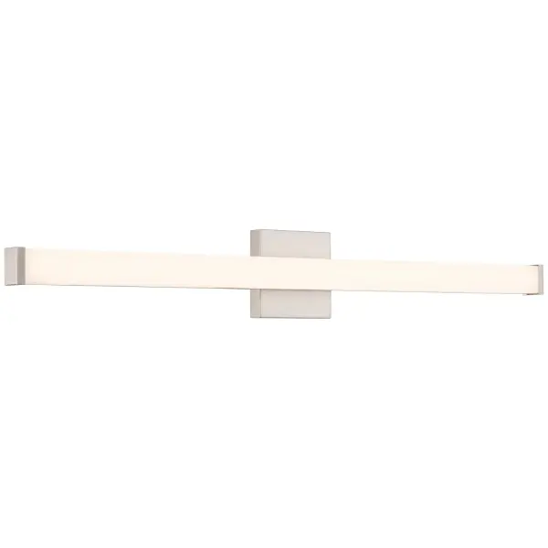 Collection: Maxx Finish: Brushed Steel Glass: Acrylic Lens Width: 36.00" Height: 5.00" Extension from Wall: 2.50" Canopy: 1"x5"x5" Bulbs Included Number of Bulbs: 1 Maximum Wattage: 30.00 W Bulb Base: SSL Light Source: DLED Light Output: 2900.00 lm Dimmable Voltage: 120.00 V Material: Steel Safety Listing: ETL Safety Rating: Damp ADA Title 24 LED