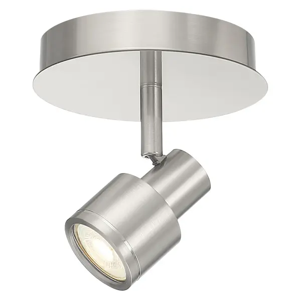 Lincoln LED Flush Mount in Brushed Steel