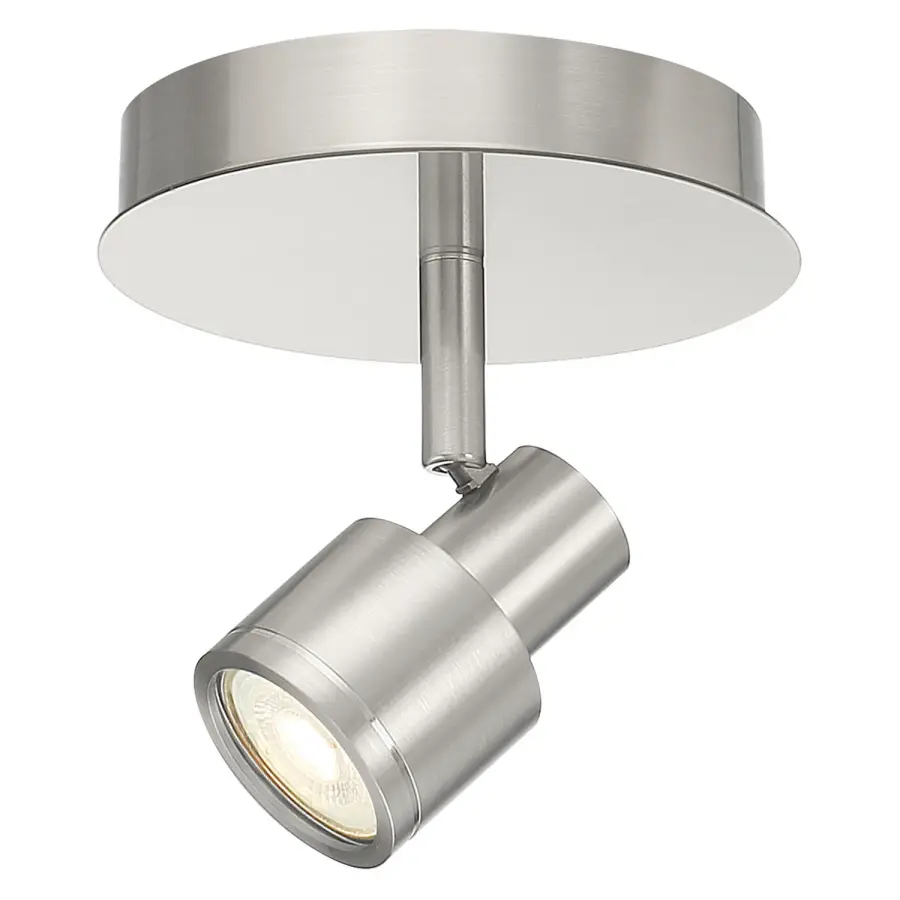 Lincoln LED Flush Mount in Brushed Steel