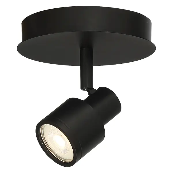 Lincoln Adjustable LED Spotlight in Matte Black