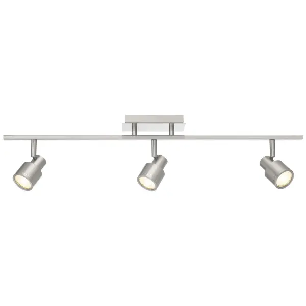 Lincoln LED Track Light in Brushed Steel