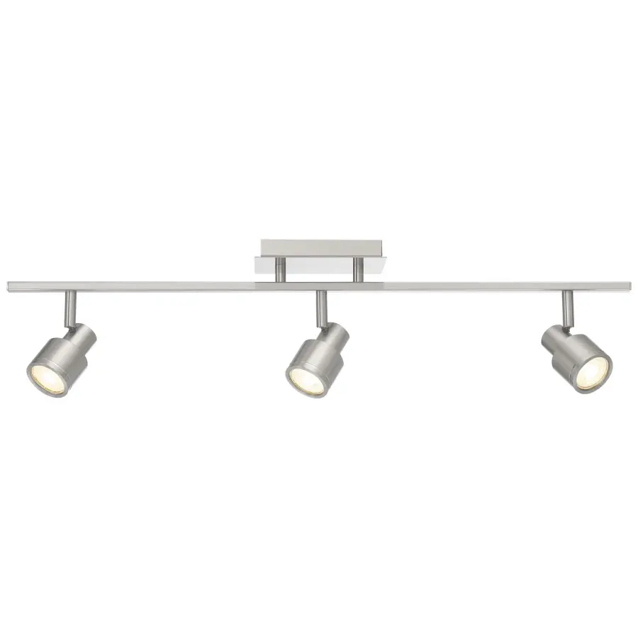 Lincoln LED Track Light in Brushed Steel