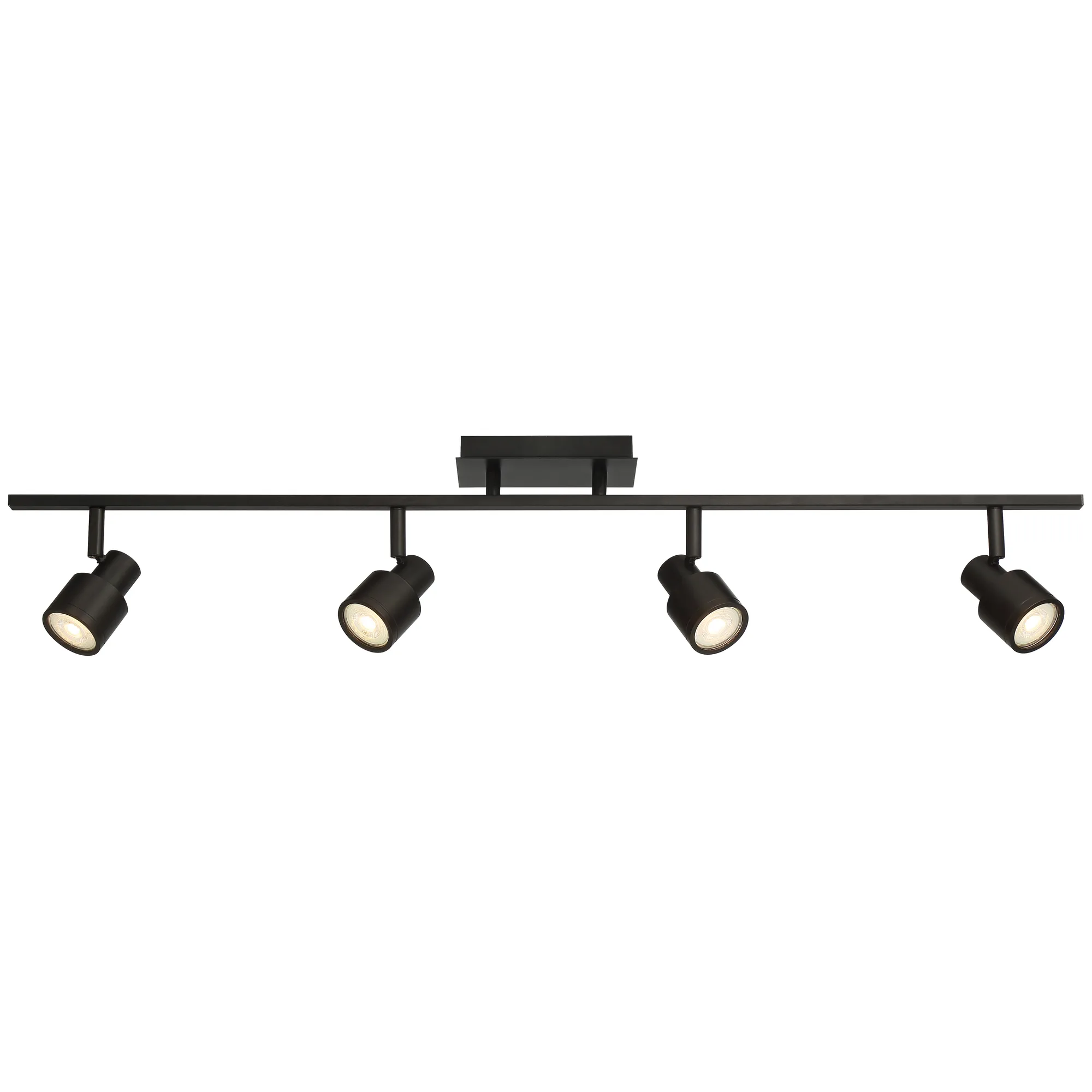 Lincoln 4-Light LED Track Rail in Matte Black