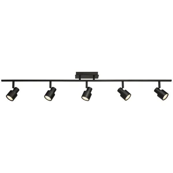 Lincoln 5-Light LED Track Rail in Matte Black