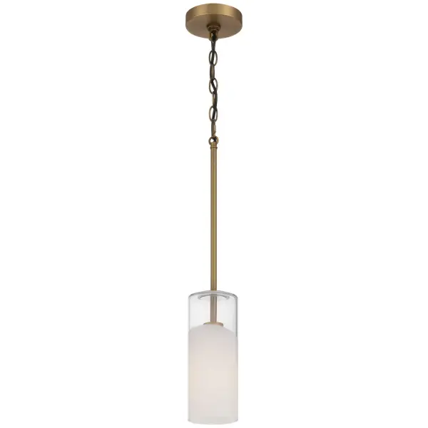 Collection: Ole' Finish: Antique Brushed Brass Glass: Clear Frosted Width: 4.00" Height: 9.75" Canopy: 4.75"x1" Number of Bulbs: 1 Maximum Wattage: 60.00 W Bulb Type: A19 Bulb Base: E26 Light Source: INC Voltage: 120.00 V Material: Steel Safety Listing: UL Safety Rating: Damp
