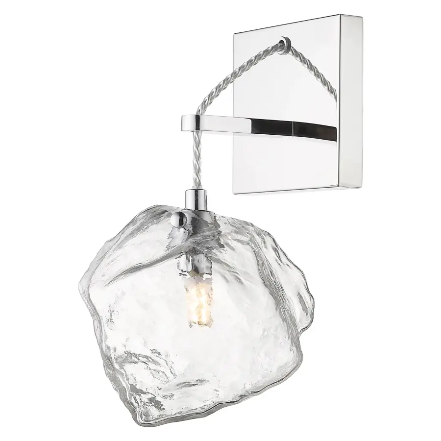 Boulder LED Wall Sconce in Mirrored Stainless Steel