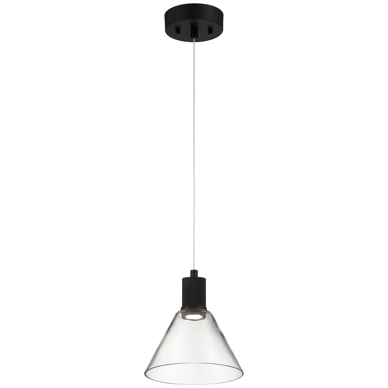 Port Nine Martini LED Pendant in Matte Black