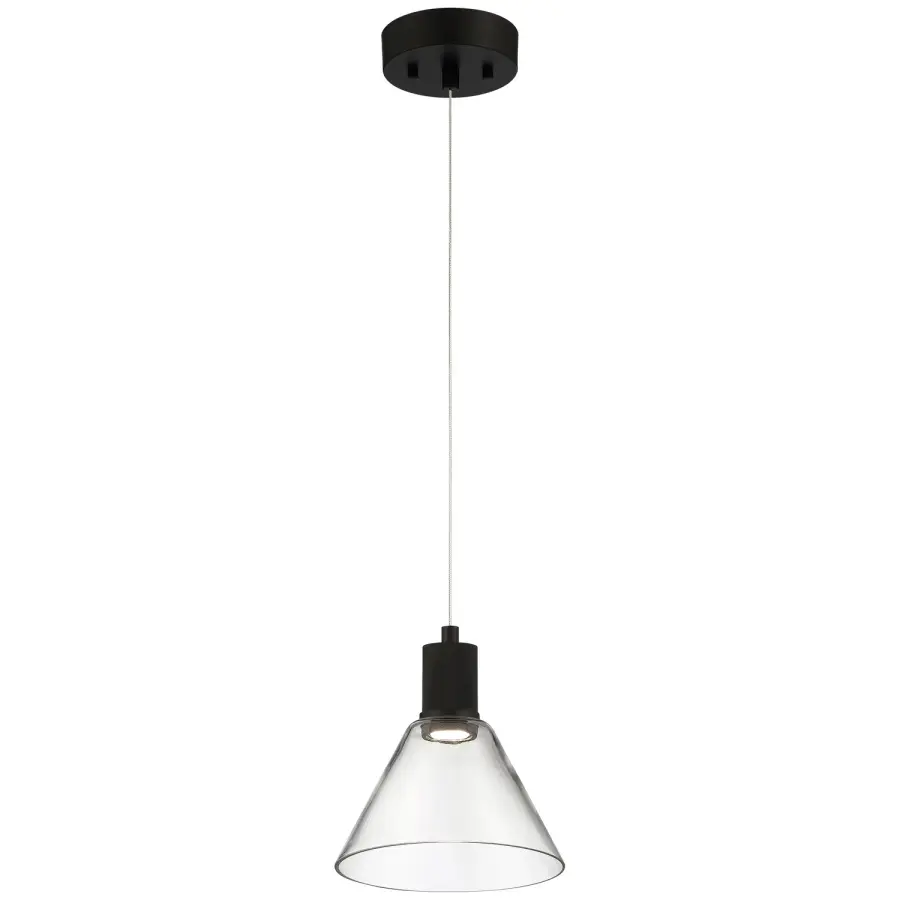 Port Nine Martini LED Pendant in Matte Black