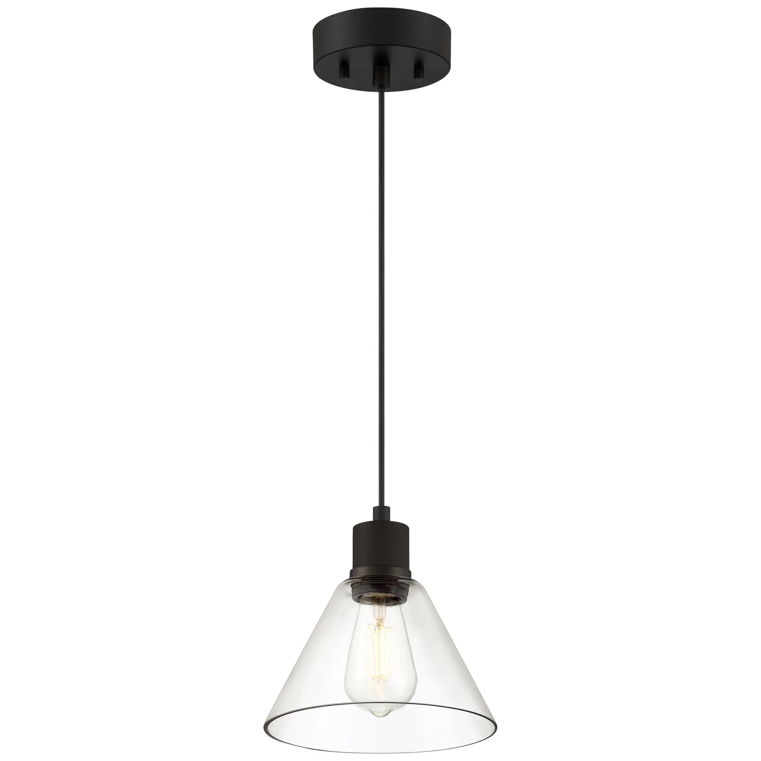 Port Nine Martini LED Pendant in Matte Black