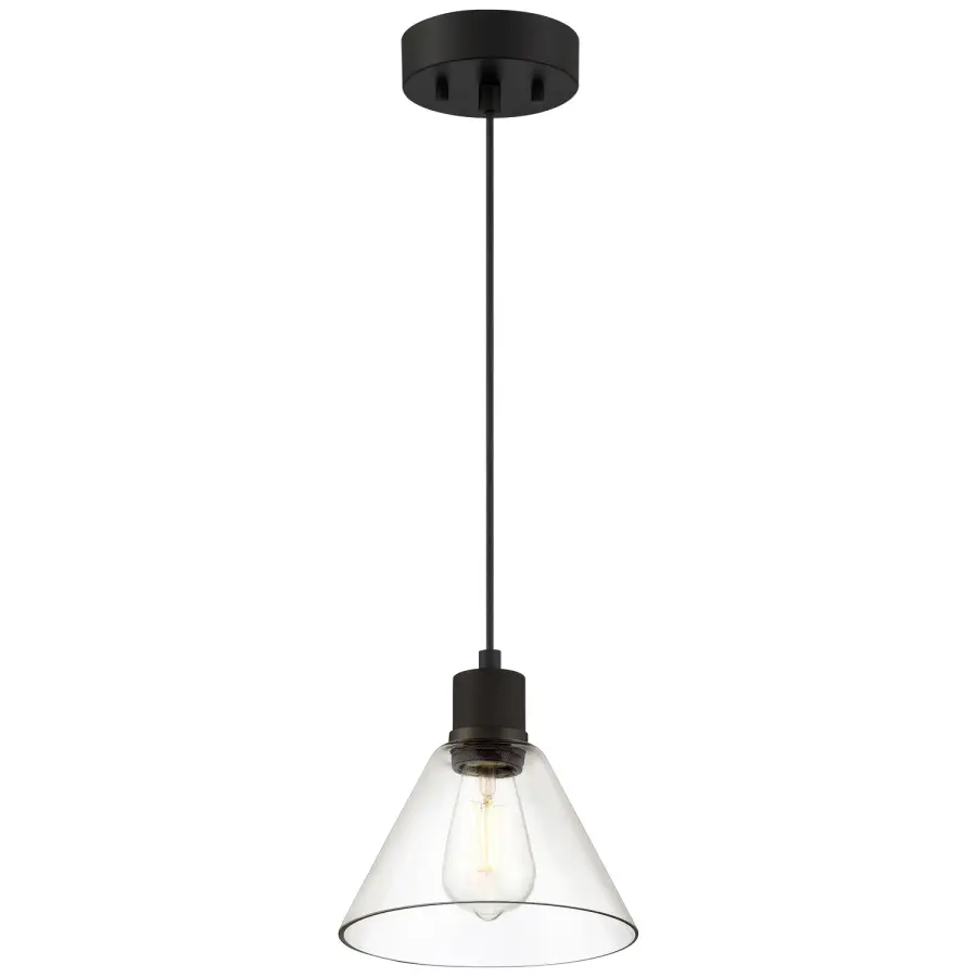 Port Nine Martini LED Pendant in Matte Black