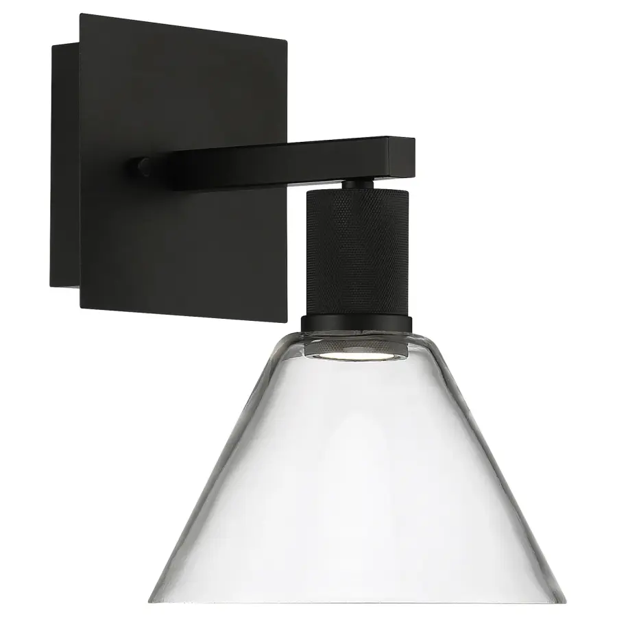 Port Nine Martini LED Wall Sconce in Matte Black