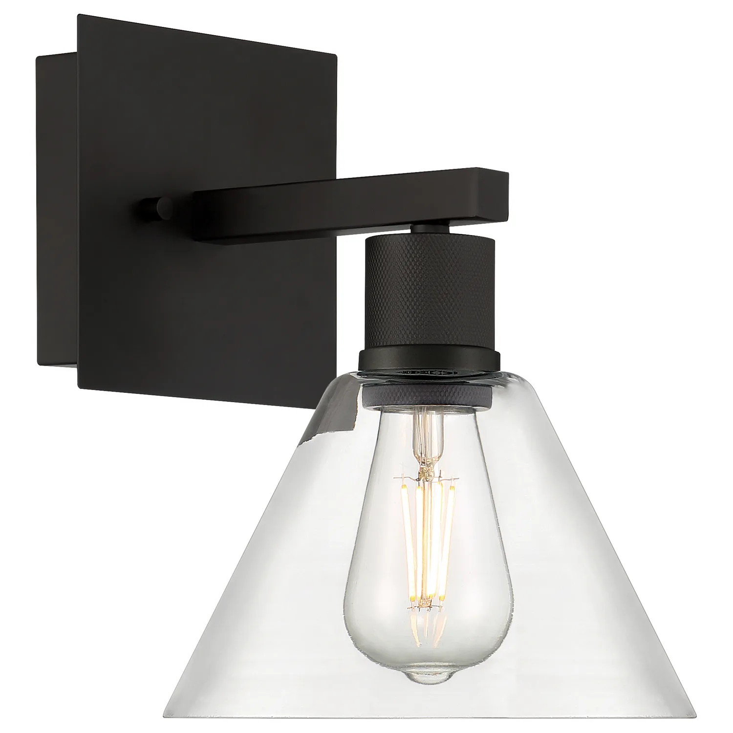 Port Nine Martini LED Wall Sconce in Matte Black