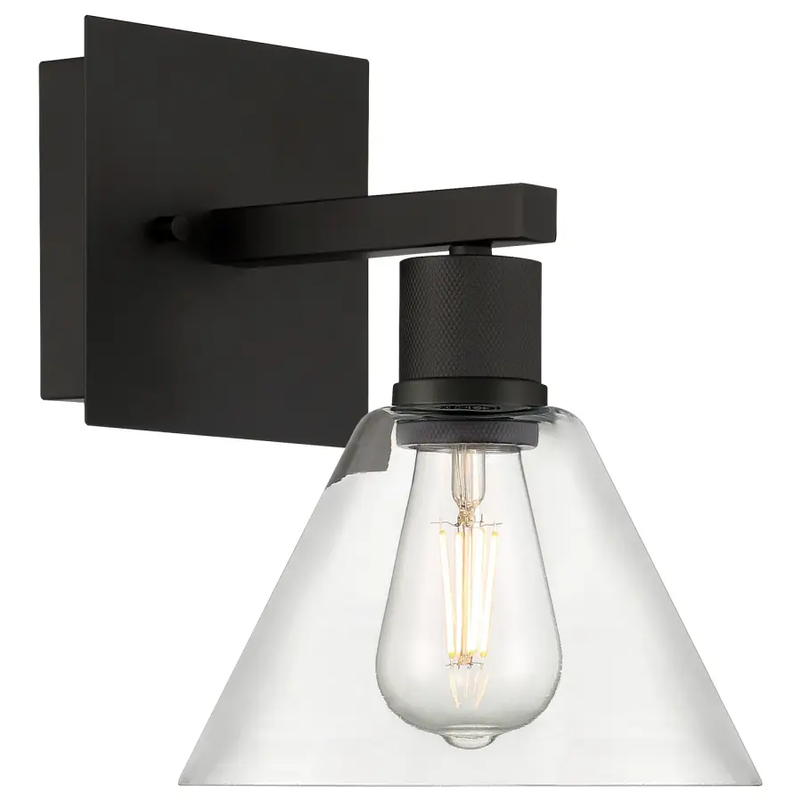Port Nine Martini LED Wall Sconce in Matte Black