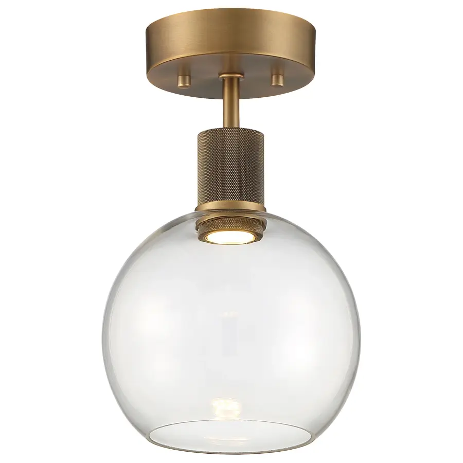Port Nine Burgundy LED Semi-Flush Mount