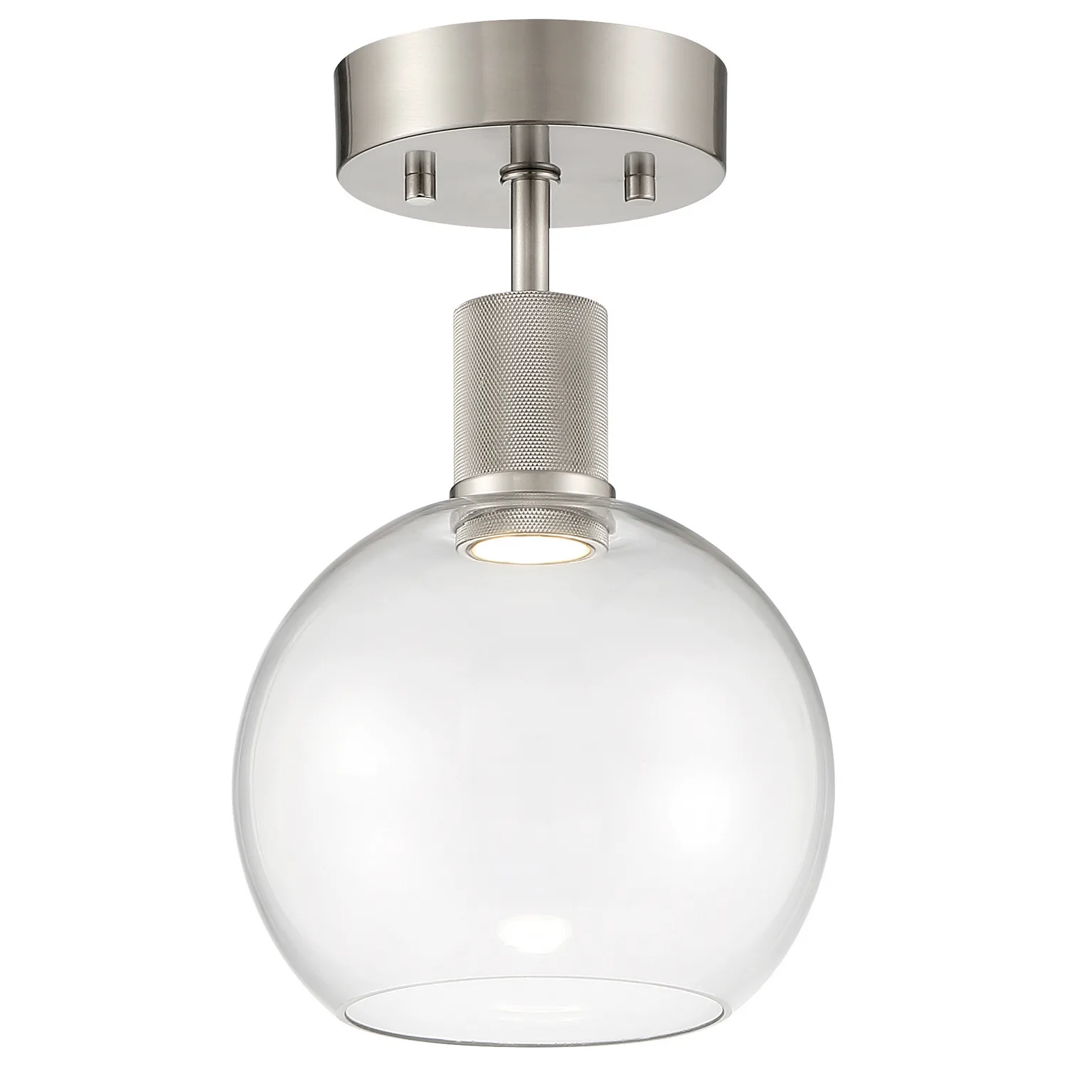 Port Nine Burgundy LED Semi-Flush Mount