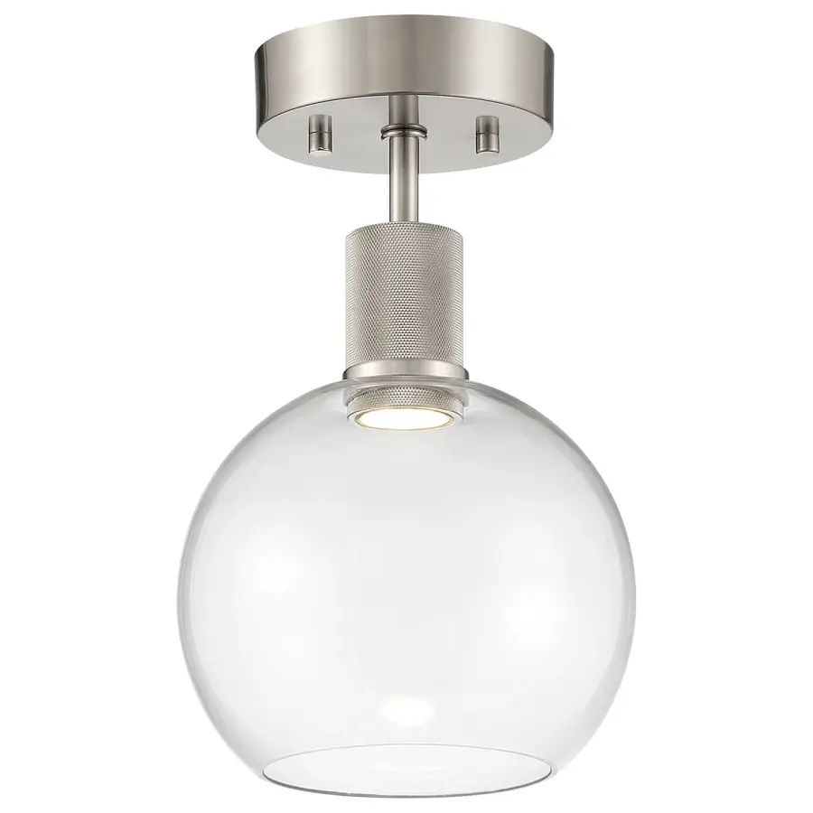 Port Nine Burgundy LED Semi-Flush Mount