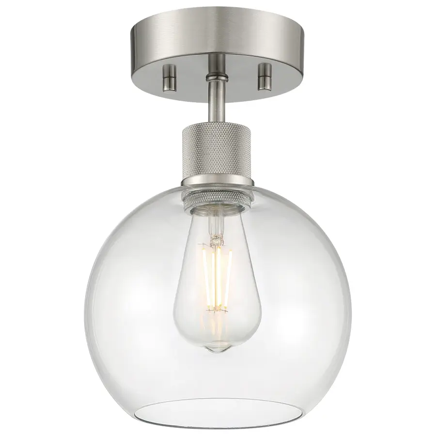 Port Nine Burgundy LED Semi-Flush Mount