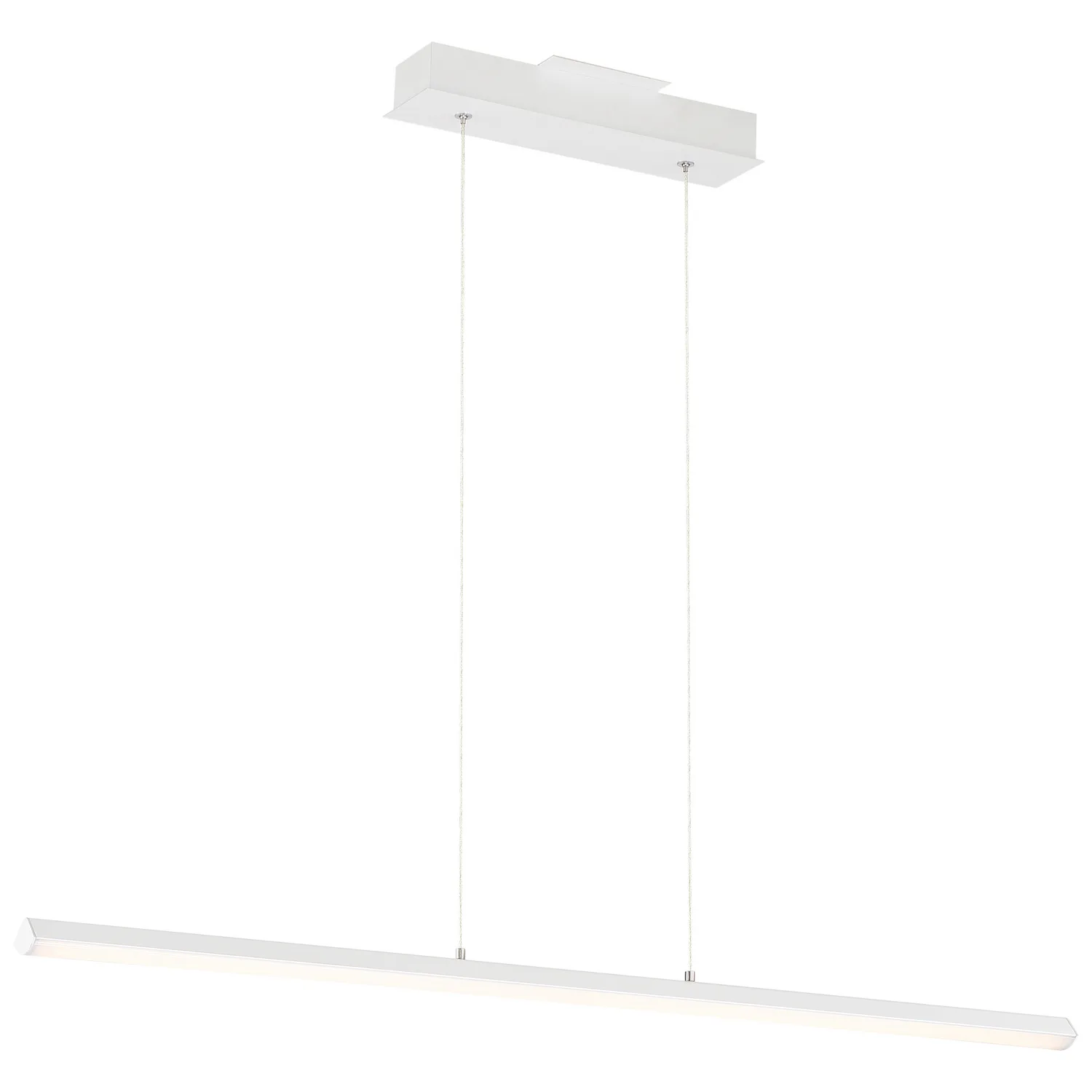 Float LED Linear Pendant in Matte White