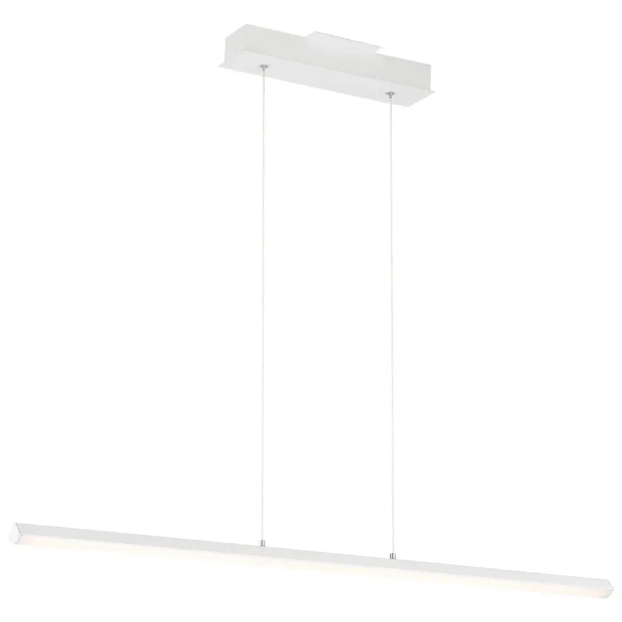 Float LED Linear Pendant in Matte White
