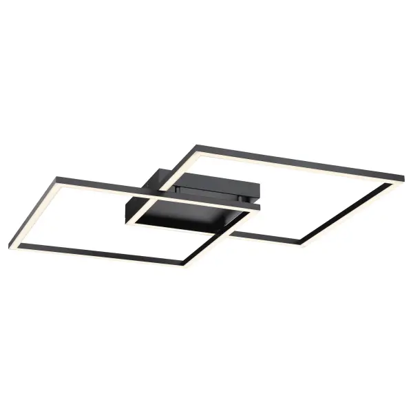 The SQUARED LED Flush Mount delivers contemporary style with a substantial 30.5-inch square profile. Its integrated LED provides bright, warm illumination while the ADA-compliant design ensures accessibility.