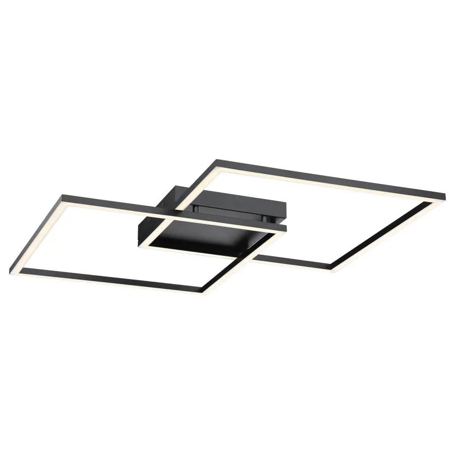 SQUARED LED Flush Mount in Black