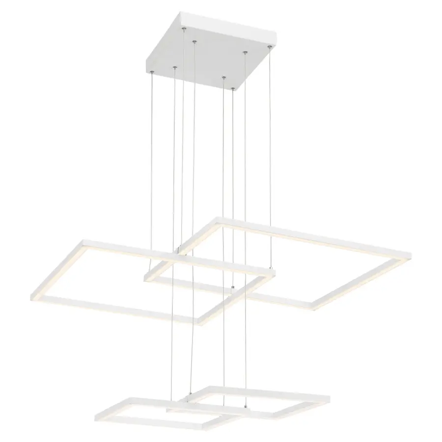SQUARED LED Pendant in White