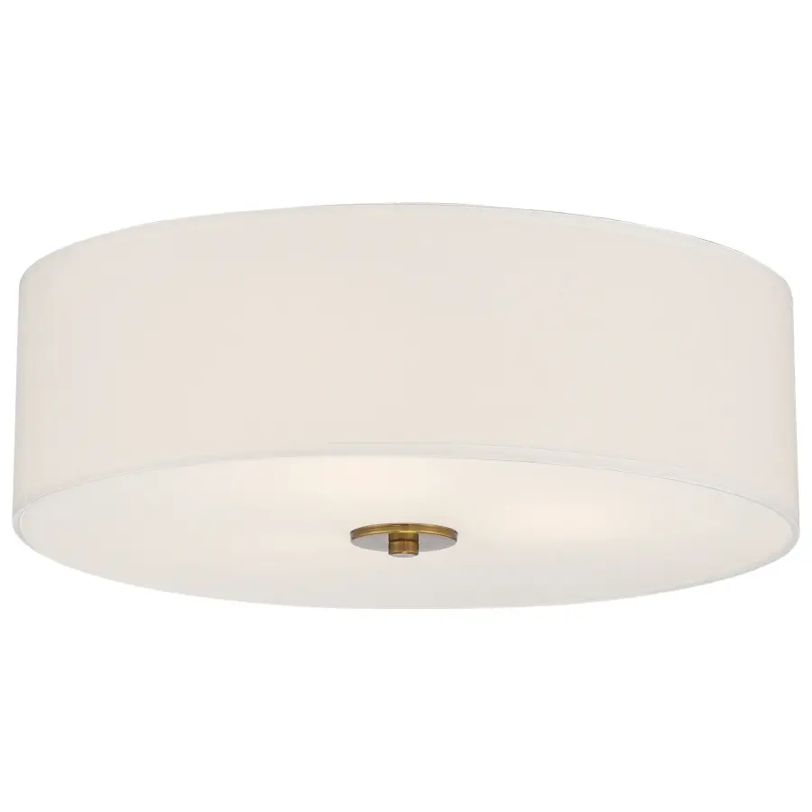 MID TOWN LED Flush Mount in Antique Brushed Brass