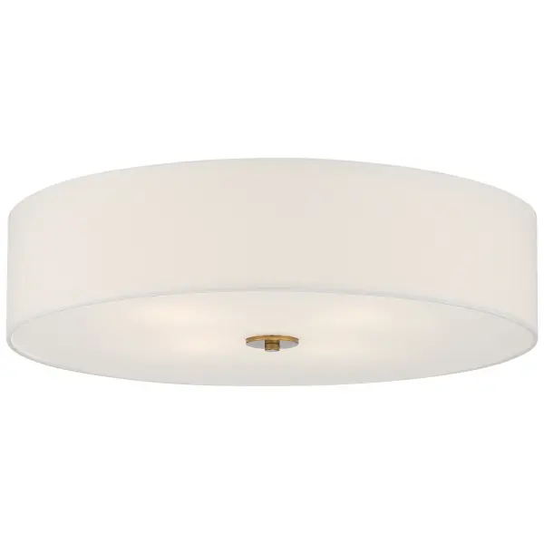 Mid Town LED Flush Mount in Antique Brushed Brass