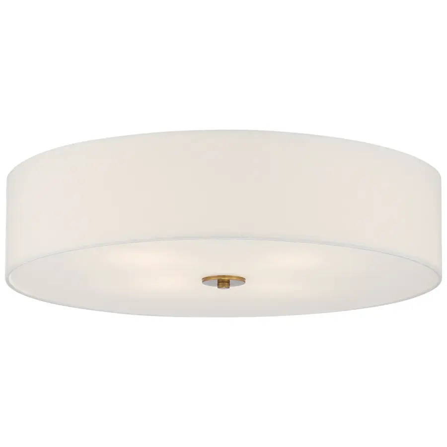 Mid Town LED Flush Mount in Antique Brushed Brass