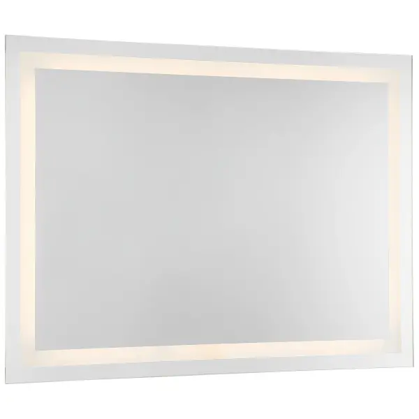 The Peninsula LED Mirror combines functional illumination with sleek contemporary design. Featuring integrated 3000K LED lighting with 90 CRI for accurate color rendering, this 36"x48" mirror is ADA compliant and ideal for bathrooms.