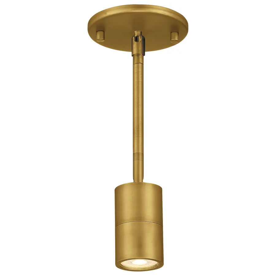 Cafe LED Spotlight in Antique Brushed Brass