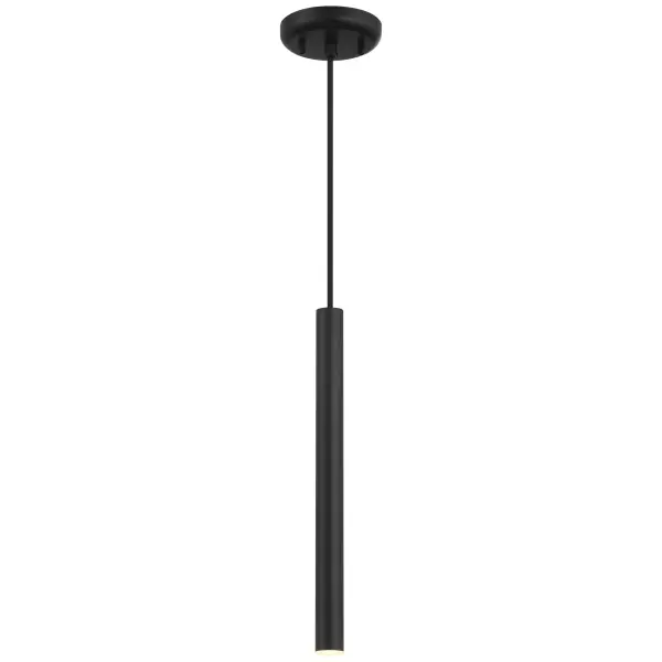 The Pipeline LED Pendant delivers modern industrial style with energy-efficient integrated LED technology. Its compact size and matte black finish make it ideal for task lighting or clustered installations over islands and bars.