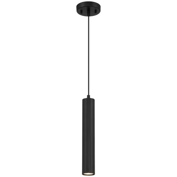 REX 1-Light LED Pendant in Matte Black