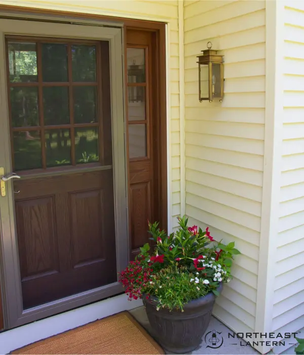 The Ellis Collection offers squared-off steps and an open bottom for maximum illumination and a transitional look that balances modern and traditional elements. This collection is perfect for your home inside or out. - alternate view