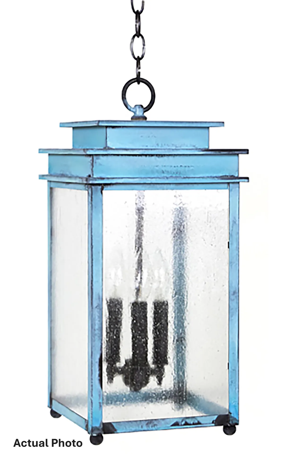 Three Light Hanging Lantern 60.00W/B/Candelabra