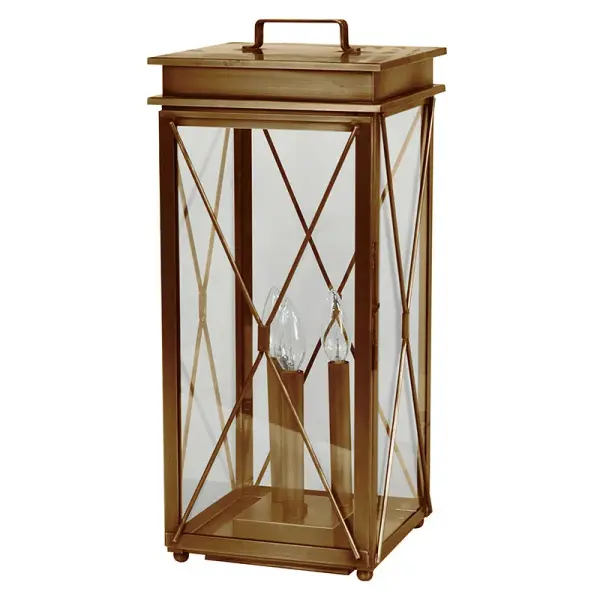 This collection is named Glidden after a former long-term craftswoman. This handmade piece showcases the skill and creativity of the artist. Made of brass or copper it adds a vintage touch to any decor. The fixture is an original and personalized piece t - alternate view