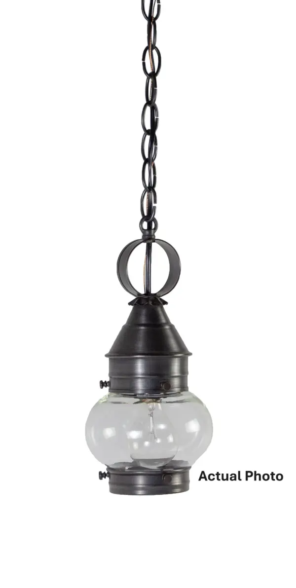 With the handblown glass globe as the focus of the Cageless Onion collection, they are simple in design and easy to maintain. With no obstructions blocking the glass, these fixtures can project maximum light in all directions. - alternate view