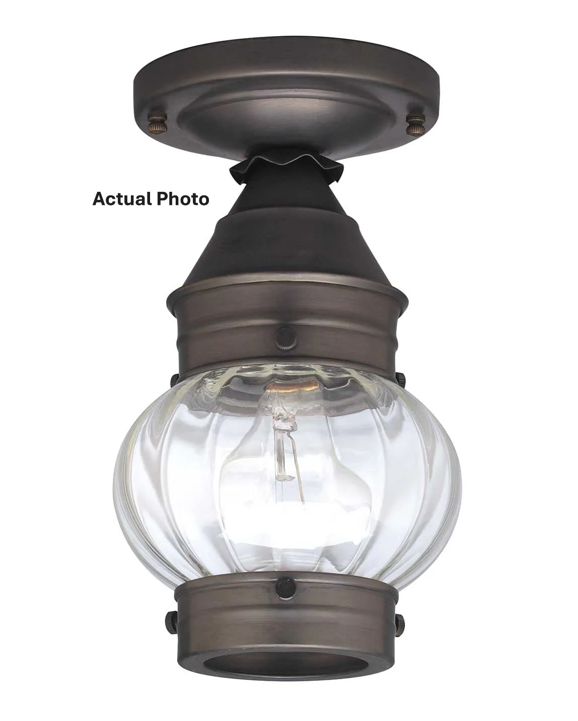 One Light Flush Mount 75.00W/A/Medium