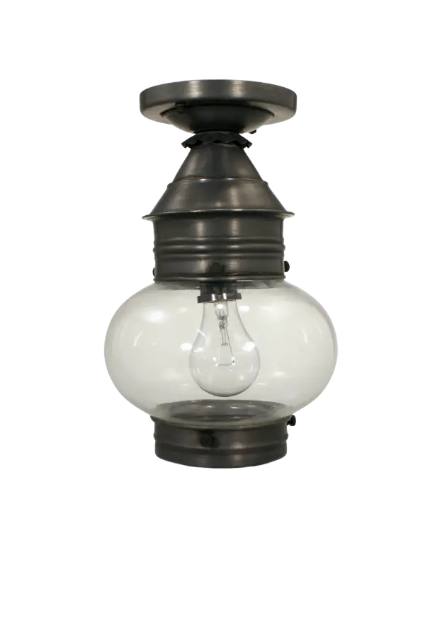 With the handblown glass globe as the focus of the Cageless Onion collection, they are simple in design and easy to maintain. With no obstructions blocking the glass, these fixtures can project maximum light in all directions.