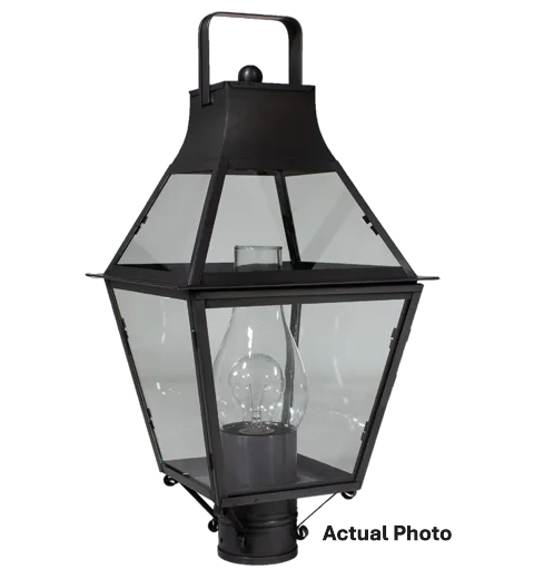 Three Light Post Mount 60.00W/B/Candelabra