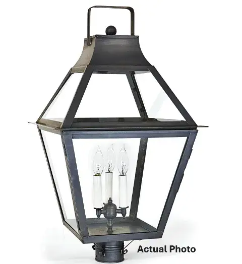The delicate tapered design with traditional styling maximizes openness and highlights the candles as a point of emphasis. The craftsmanship shines bright with the Uxbridge collection. - alternate view