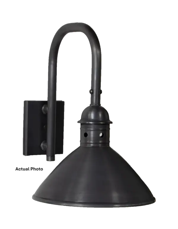 The Lancaster collection is a simple beauty, using a versatile cone shape to cast light down and guard the light source from the elements. Designed to fit in a country town or an urban storefront, this collection feels right at home anywhere.
