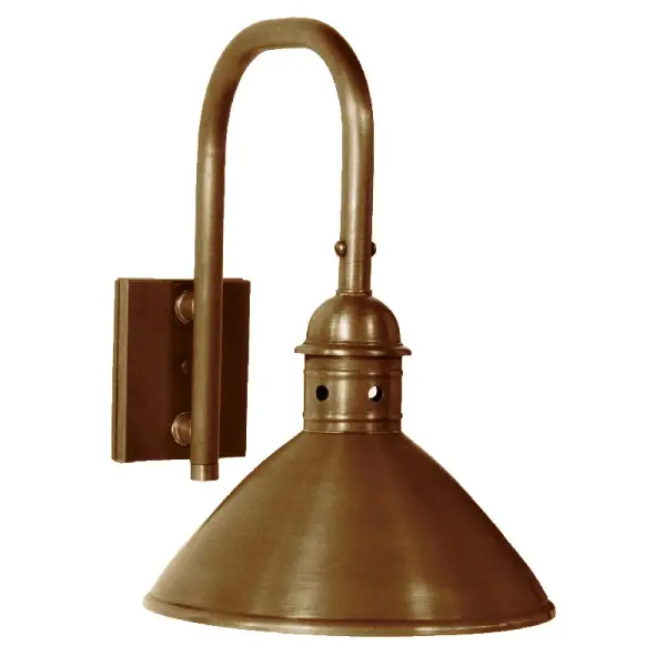 The Lancaster collection is a simple beauty, using a versatile cone shape to cast light down and guard the light source from the elements. Designed to fit in a country town or an urban storefront, this collection feels right at home anywhere. - alternate view