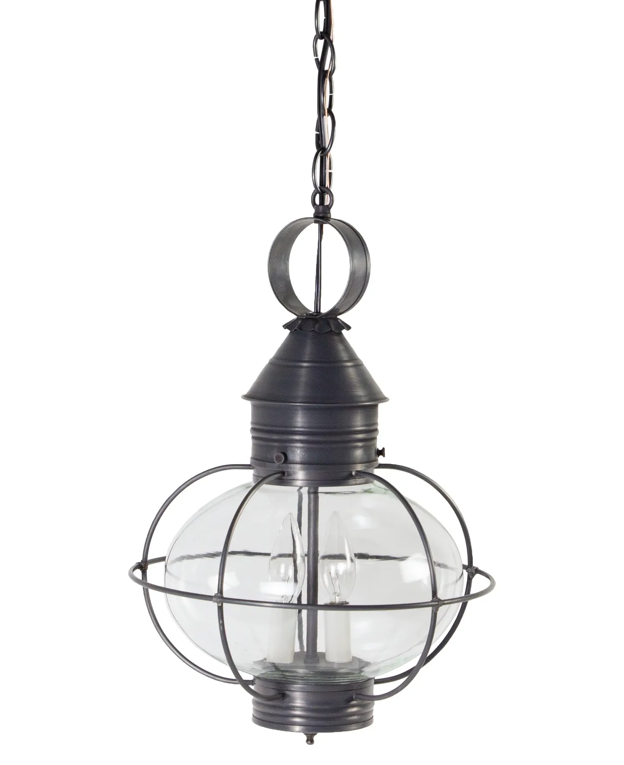 Two Light Hanging Lantern 60.00W/B/Candelabra