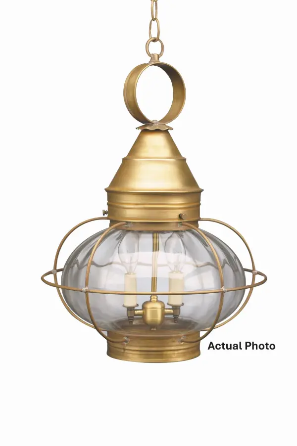 Evoking the classic lanterns from New England's rich nautical history, the Caged Onion collection features an iconic shape with a handcrafted brass or copper cage, protecting the hand-blown glass globe. Crafted with a detachable globe, they are easy