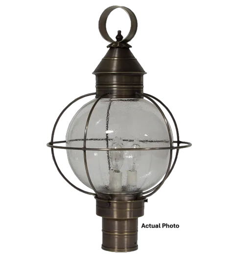 Three Light Post Mount 60.00W/B/Candelabra