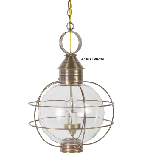 Three Light Hanging Lantern 60.00W/B/Candelabra
