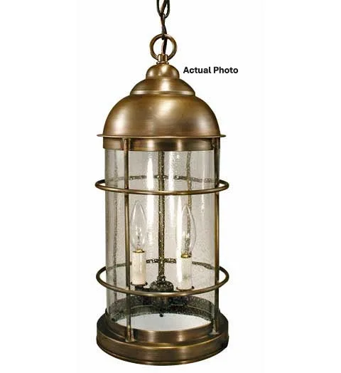 Two Light Hanging Lantern 60.00W/B/Candelabra