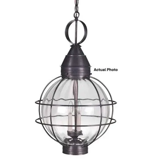 Three Light Hanging Lantern 60.00W/B/Candelabra