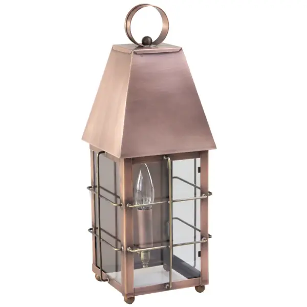 Named after one of America’s Founding Fathers this collection brings classic charm with a modern edge. It mixes colonial-inspired details with clean, updated lines for a look that feels timeless yet fresh. This collection reflects the spirit of innovations that Alexander Hamilton stood for- making it a stylish nod to history and a declaration of good taste. Hamilton Small Wall Light Dimensions: 6"W x 6.5"D x 16.5"H Mounting height (From top to mounting bracket): 12" Bulb type: One 60-Watt Candelabra Suitable location: Wet Mounting Area: 4.25"W x 7.25"H Contact Dealer for Pricing & Availability Download Spec Sheet Note: Some photos are a digital rendering to show our finish, glass and socket options our actual finishes are hand-applied and our glass is hand-blown and will have natural variations from the photos.